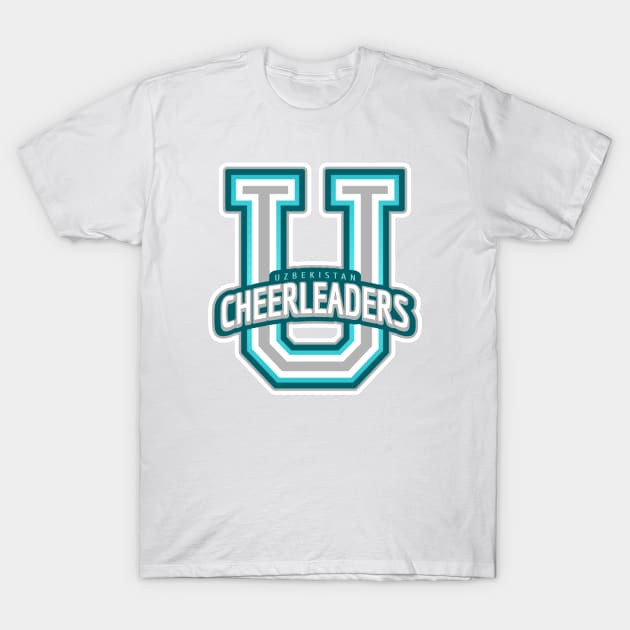 Uzbekistan Cheerleader T-Shirt by Tip Top Tee's